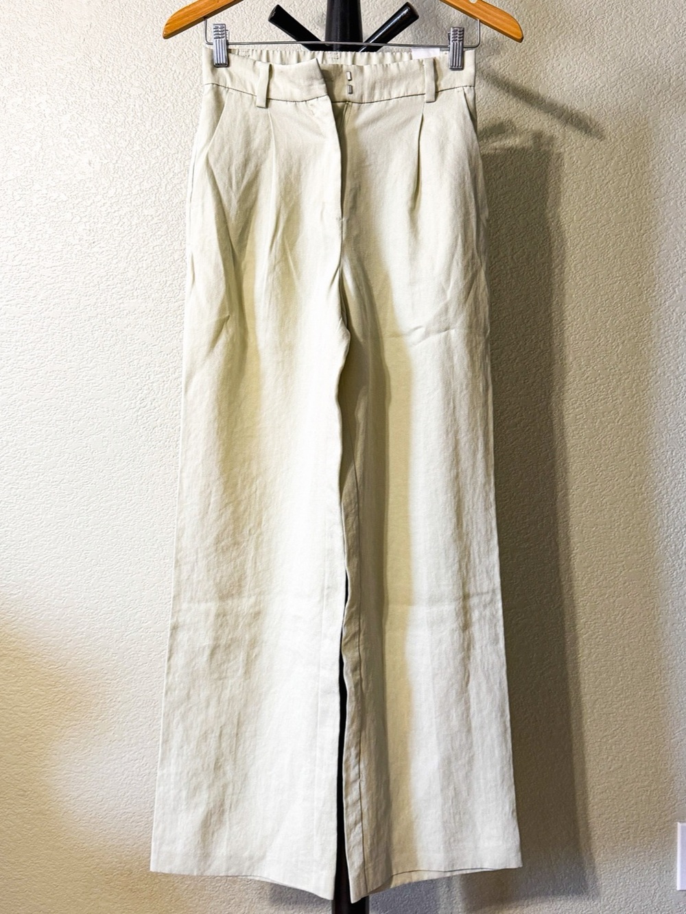 H&M Wide Leg Linen-Blend Pants